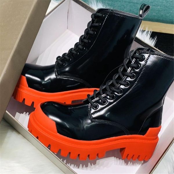 

2021 ladies new fashion martin boots leather comfortable short boots non-slip versatile multi-color optional ing, Black