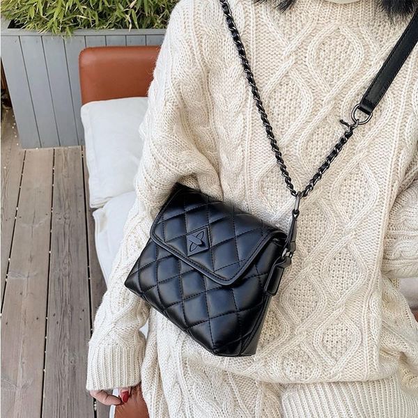 

bag 2020 women's new chain bag solid color fashion shoulder simple messenger for women