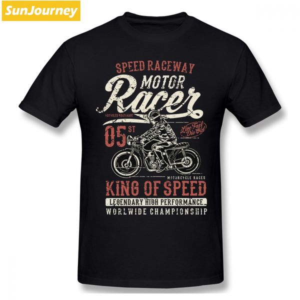 

king of speed motor racer men t shirt fashion plus size o-neck cotton short sleeve custom clothes sport hooded sweatshirt hoodie