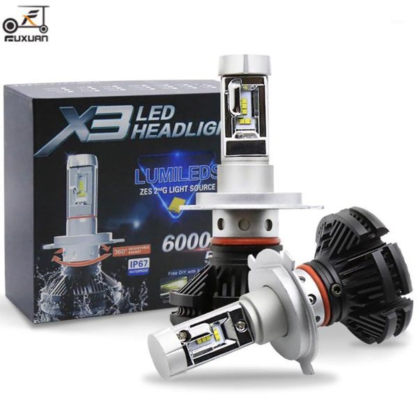 

car headlights fuxuan 2pcs led headlight zes 50w 6000lm h4 h7 3000k/6500k/8000k h1 h11 9005 3 9006 fog lamp auto1