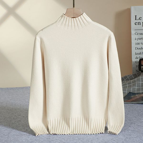 

2021 new winter thick sweater warm women turtleneck sweaters long sleeve chic soft jumper knitted pullover jersey mujer x561, White;black