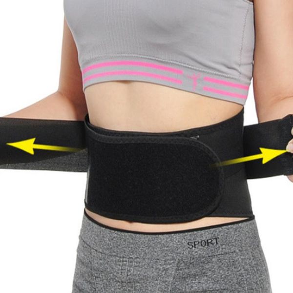 

waist support tourmaline brace belt band self heating lower back supports magnetic therapy lumbar bandage, Black;gray