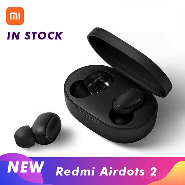 

xiaomi redmi airdots 2 black bluetooth 5.0 earphones youth mi true wireless headphones tws air dots headset