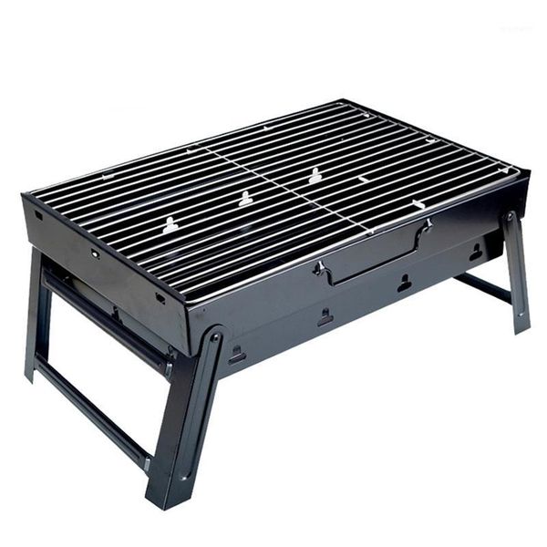 

grills portable bbq stack charcoal 3-5 people thicken barbecue box tools complete foldable outdoor grills1