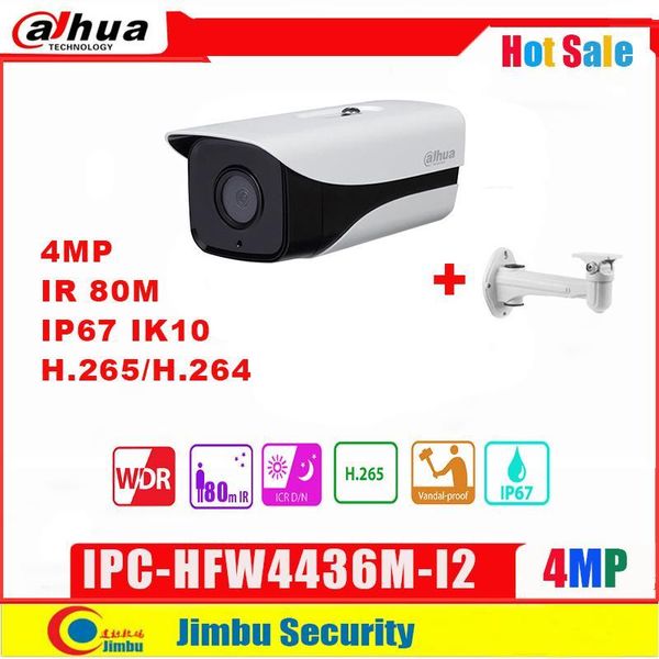 

cameras dahua ip camera 4mp ipc-hfw4436m-i2 h.265 / h264 network ir80m built-in two leds wdr security onvif1