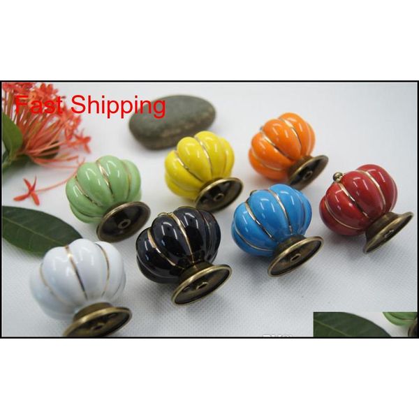 

4*4*4 cm kitchen cabinets knobs bedroom cupboard drawers 7 colors ceramic door pull ha qylmnx toys2010