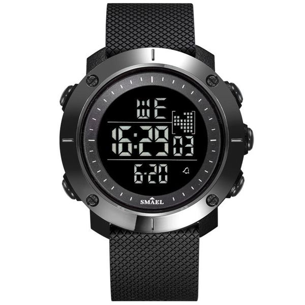 

mayforest electronics wristwatches men clocks digital watch sport led watches shock big dial 1711 military watches army strap, Slivery;brown