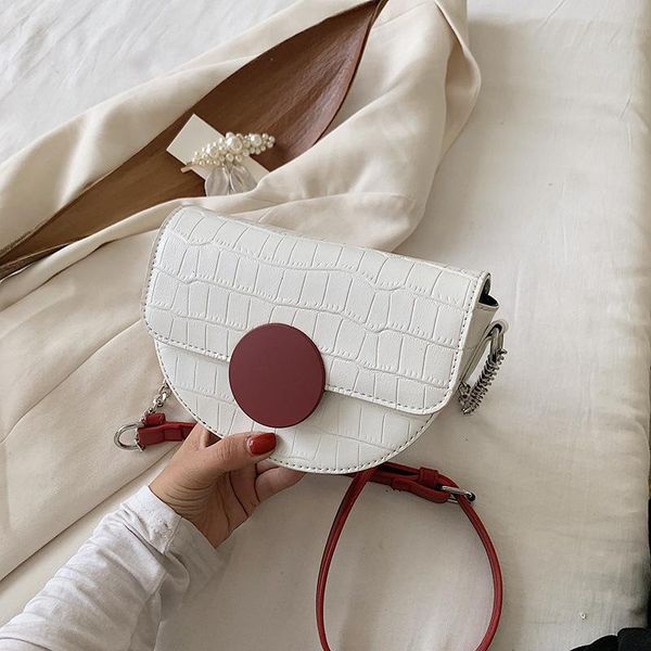 

women's bag for woman simple women's bag 2020 popular new versatile one shoulder messenger semicircle