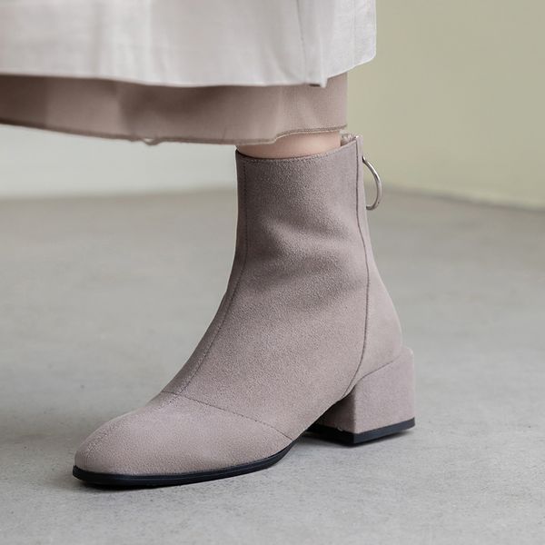 

of 2021 women's cow suede 22-24.5 cm long autumn and winter + wholesale heel shoes boots 1u8h, Black