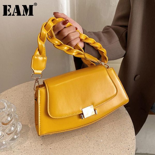 

[eam] women new twisted strap small pu leather personality all-match crossbody shoulder bag fashion 2021 18a1780