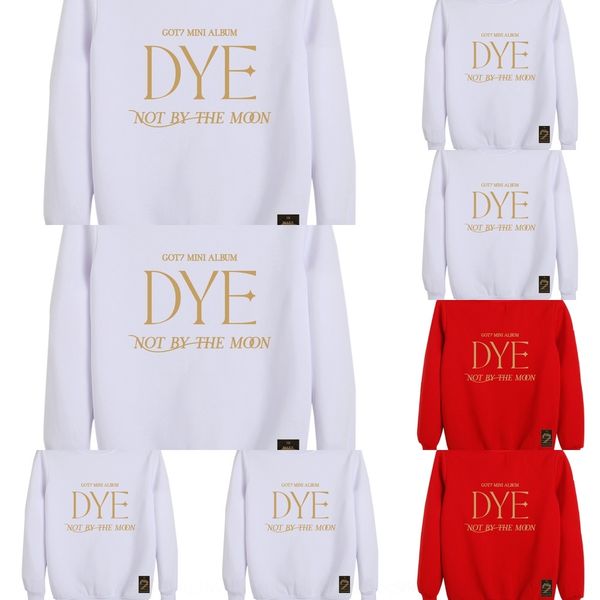 

hya7y got7 album dye cui pullover peripheral clothing pulloversweater rongzai bambambam same youqian jin style pullover crew neck sweater wo, Black
