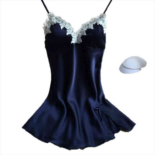 

silk satin nighty summer women sleepwear nightdress nightgown lady off shoulder nightwear female night home cloth dress, Black;red