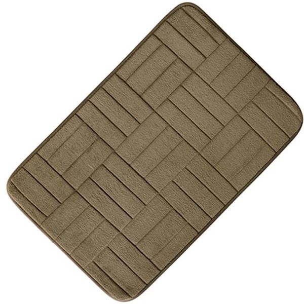 

40x60cm square brick pattern bedroom mat non slip faster water absorptio bathmat shower carpet for kitchen bedroom bbygfv