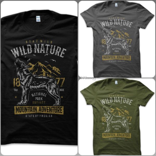 

t-shirt shirt wild nature wolf wolf mountain om luck life man sport hooded sweatshirt hoodie