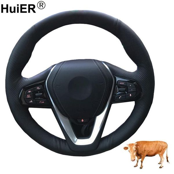 

hand sewing car steering wheel cover layer cow leather for g30 530i 540i 520d 530e 2020-2020 g32 gt 630i 630d 2020 2020