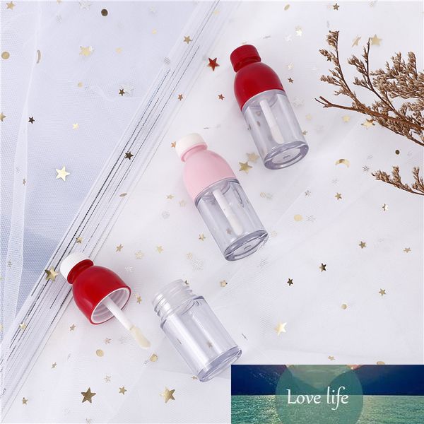 / 50 pcs 8ml rosa / vermelho vazio labial tube de brilho, diy plástico elegante liquido batom recipiente, redondo mini lipgloss garrafa de amostra