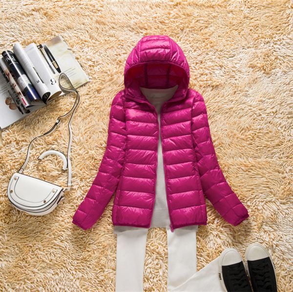 

2021 new ultra light down plus size korean winter parkas jacket jackets mujer kj452 6egq, Black