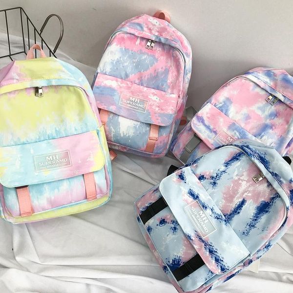 

2020 new waterproof nylon backpack fashion school bags for teenage girls large capacity travel backpacks shoulder bags mochila wmtumg