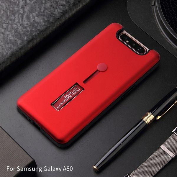 

дело роскошные апартаменты galaxy в одной внутренней soft внешний жесткий двухтактный кольцо кронштейн крышка для samsung a80 coque