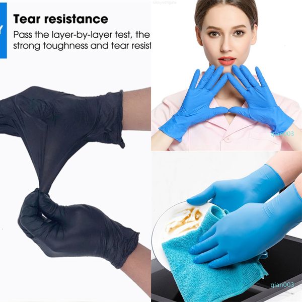 

factorybjrdfor 100pcs disposable latex universal kitchen/dishwashing/work/rubber/garden gloves left and right hand