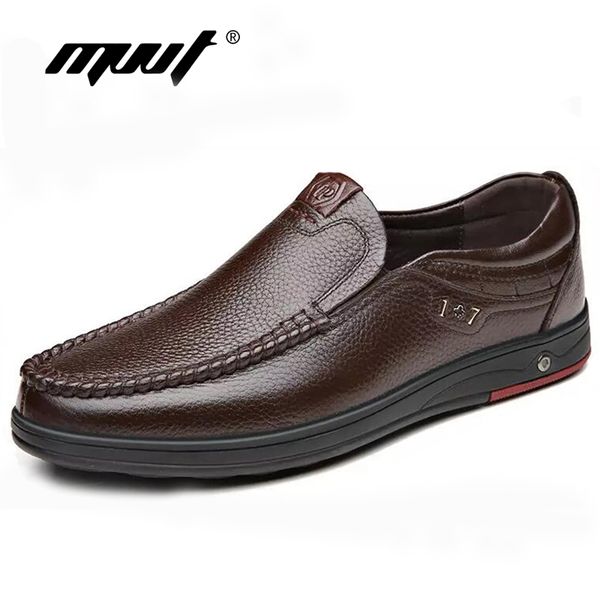 

genuine loafers slip on business casual leather classic soft moccasins hombre breathable men shoes flats, Red;white