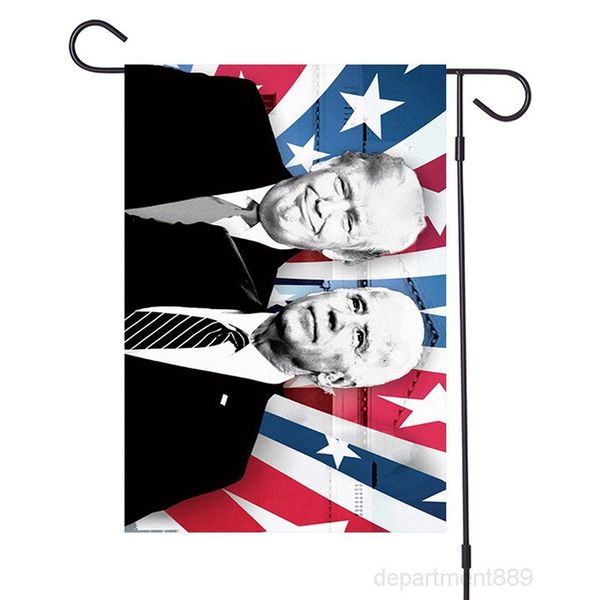 

a-32*47cm biden garden 2020 amercian president campaign supporter make america great again polyester flag banners owd2635
