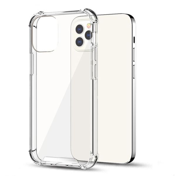 

for iphone 12 11 pro 7 8 6 6s plus transparent hard tpu+pc cases back cover case