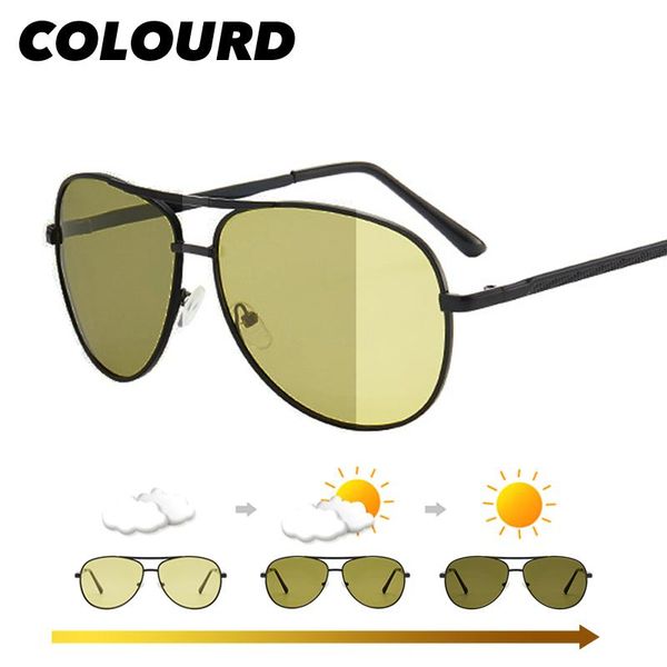 

sunglasses colourd pilot pochromic polarized men transition aviation metal frame color changing glasses 2021 women eyewear, White;black