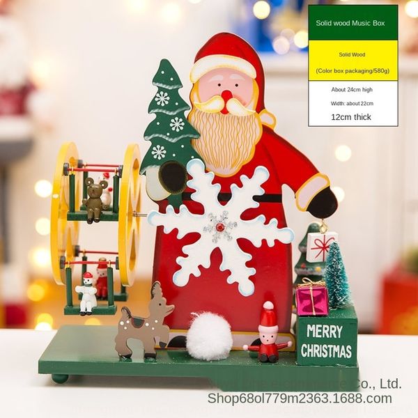 

ydotw children's christmas creative decorative tree accessories music kindergarten revolving trojan ornaments children's creative