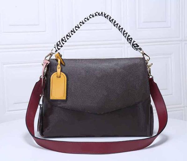 

m43953 made in real leather clutch purse handbag bag woman bag shoulder bag serial number insid