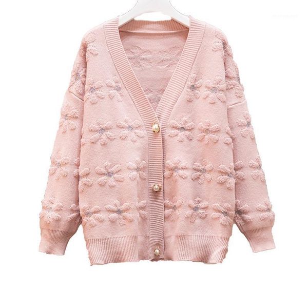 

women's knits & tees solid color red pink flower thick christmas sweaters women's clothes plus size 2021 winter female vintage for, White