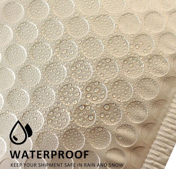

10pcs pack matte gold mailing envelope bags waterproof courier bags shockproof bubble mailers padded bubble envelopes bag wmttod five2010