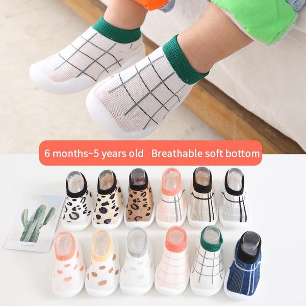 

first walkers 0-4years baby boy girl toddler non-slip indoor floor anti-slip slippers baby's outdoor breathable cotton sock shoes