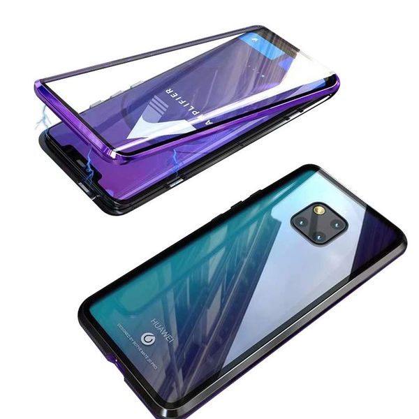 

double sided magnetic case for huawei p40 pro p30 pro 20 lite 360 full protect strong magnetic transparent tempered gla bbyjes