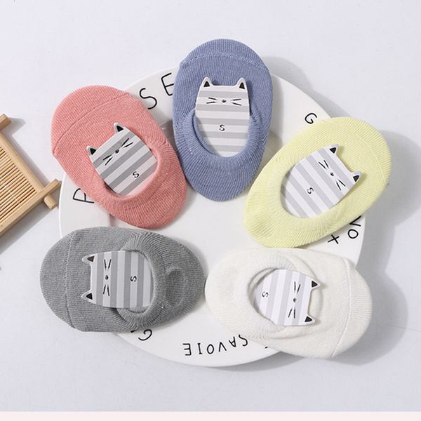 

candy color new born baby sock floor short anti slip ankle socks for infant boys girls solid color y201009, Pink;yellow