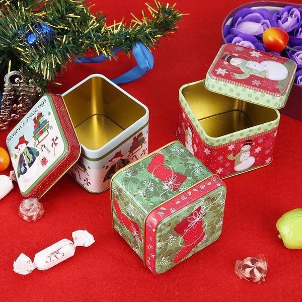 

1pc christmas candy boxes gift packge merry christmas decoration xmas party favor gift tin box candy container cookies case1