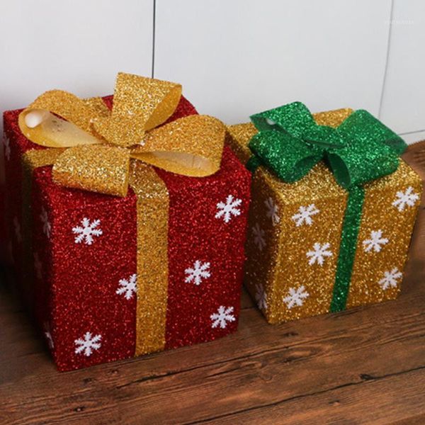 

gift wrap christmas box family gatherings present product counter supermarket store window home office xmas tree decorations1
