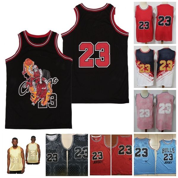 

vintage stitched chlcago jersey buiis mens 23 michael stitched retro mesh basketball jerseys tear up pack, Black