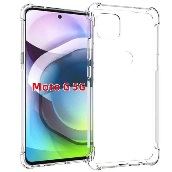 

shockproof anti-scratch transparent clear tpu protective flexible case cover for motorola moto g 5g 2020