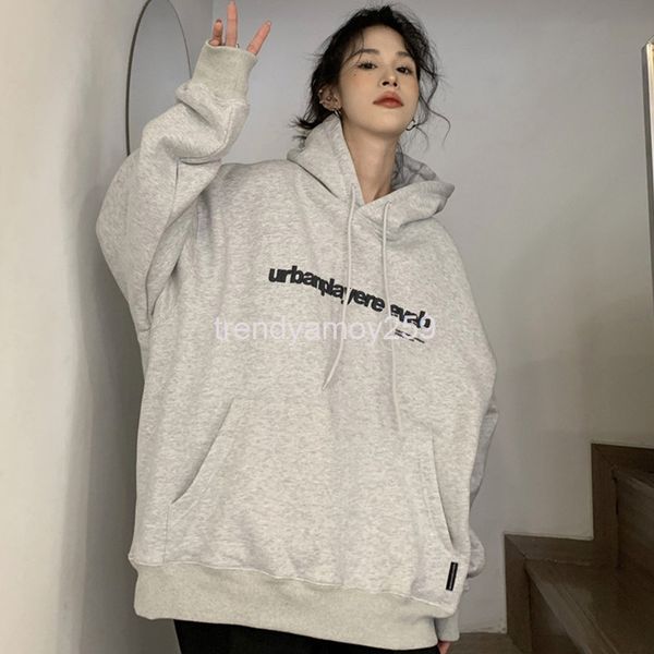 

women's hoodies & sweatshirts chaopai hiphop women's sweater autumn winter loose ins lazy wind bf plush thickened chic hong kong s, Black