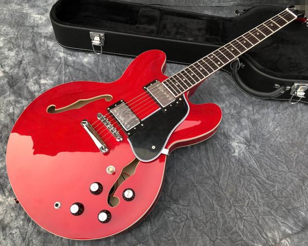 

semi-hollow 335 jazz electric guitar red