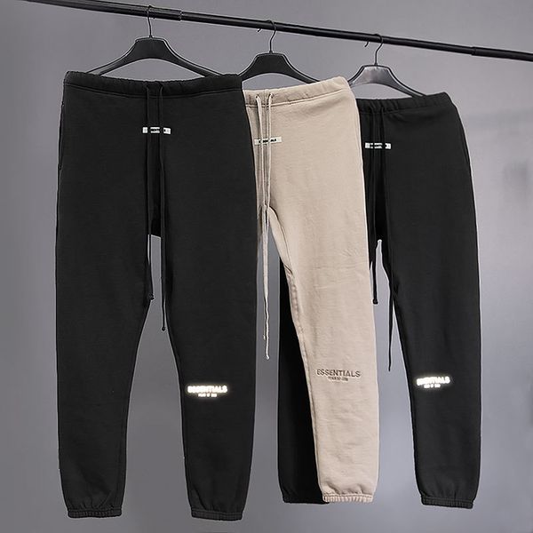

2020 fog essentials printed women men jogger pants sweatpants hiphop streetwear loose fit men casual pants c1001, Black