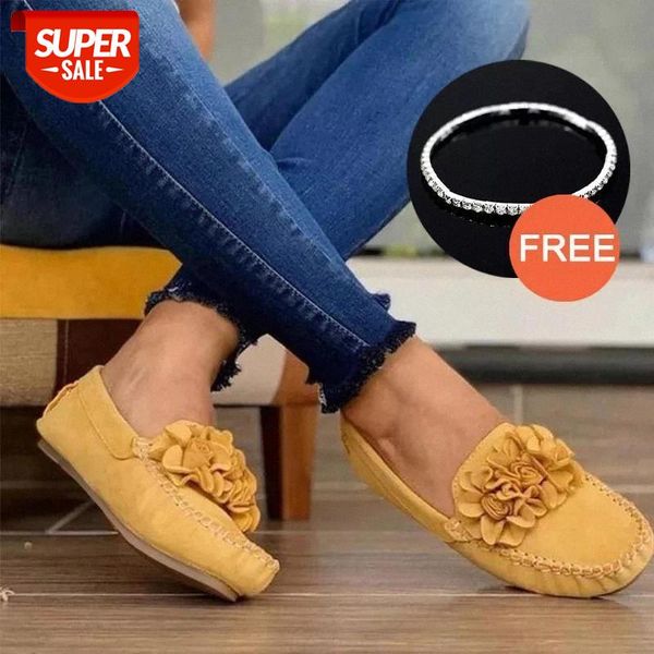 

MCCKLE Women Slip On Casual Flats Shoes Ladies Sewing Solid Flower Loafers No Slip Shoe Woman Moccasin Female Fashion Flat Shoe #mr7K