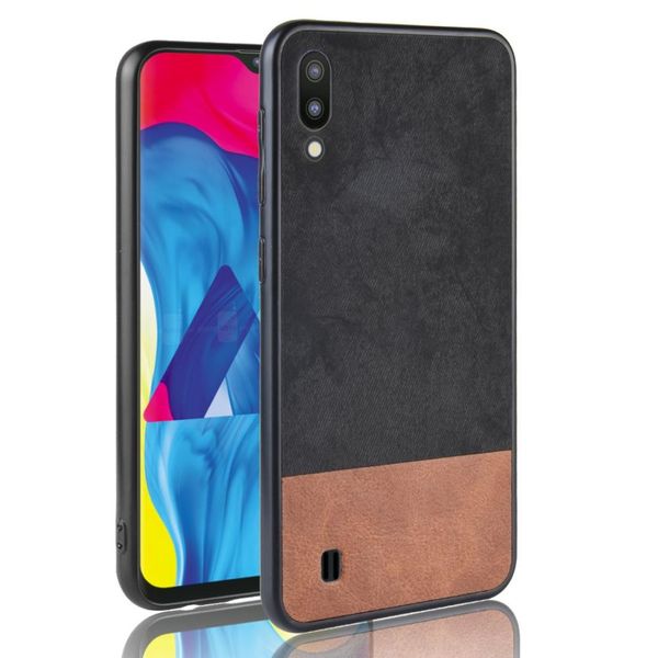 

shockproof color matching denim pc pu tpu case for galaxy m10