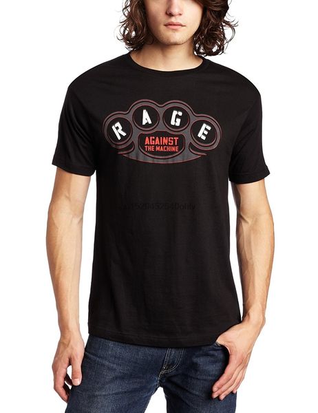 

sport men's rage against the machine brass knuckles slim fit t-shirt