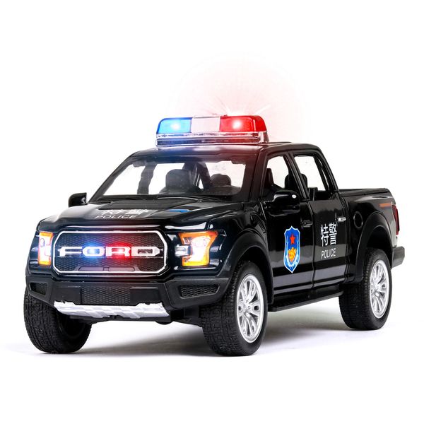 

car new police 1:32 ford alloy f150 truck model diecasts & vehicles cars educational toys for children gifts boy toy