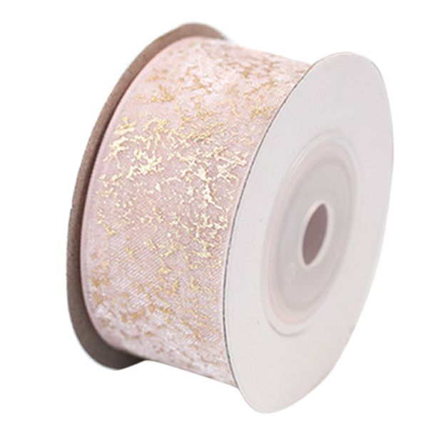 

2.5cm ribbon swirl wired sheers glitter ribbon diy handmade headwear mateials h-2016