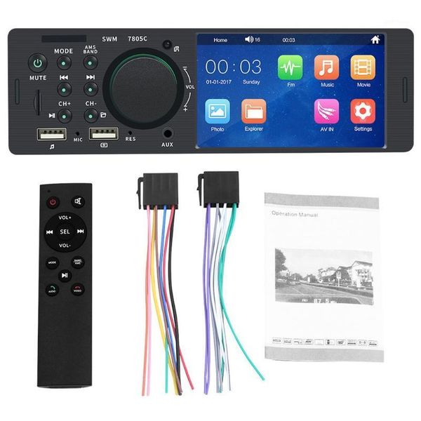 

4" car radio stereo car radio for usb handsmp5 player reverse image stereo 1din1