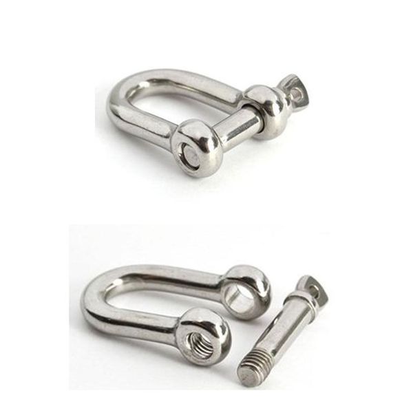 

5pcs zinc alloy u shape o shape shackle for outdoor camping hiking survival rope bracelets horseshoe buckle carabiner a qylsxi