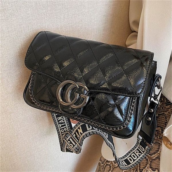 

factory store shop this year's popular bag 2022 new oil wax leather single shoulder messenger net red fragrance fashion wide shoulder s